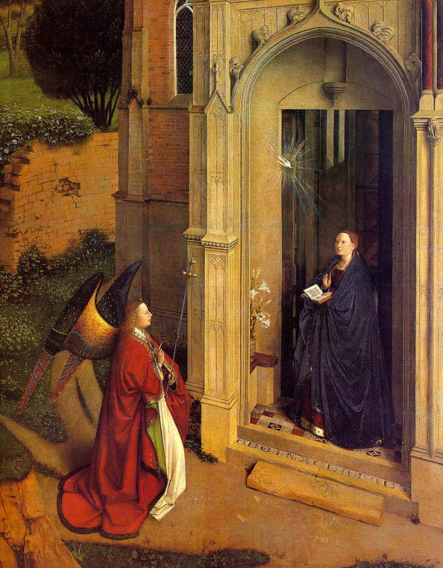 Jan Van Eyck The Annunciation  6 Spain oil painting art